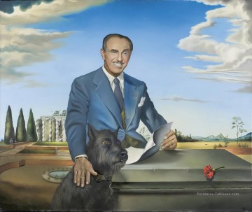 350 人の有名アーティストによるアート作品 Painting - ジャック・ワーナー大佐サルバドール・ダリの肖像